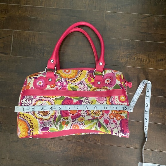 Vera Bradley Mini Loft duffel in clementine - Picture 8 of 16